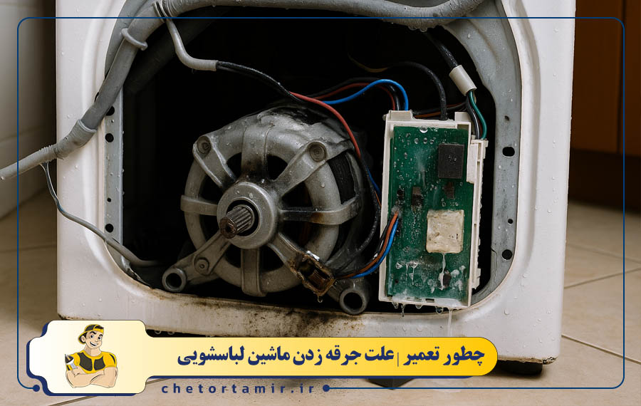 نفوذ رطوبت یا نشتی آب به داخل پنل یا موتور