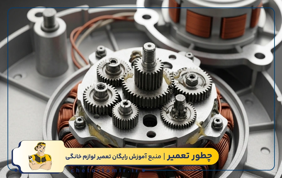 خرابی داخلی گیربکس موتور گردان