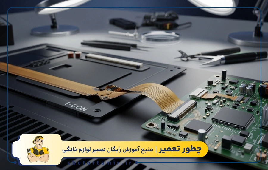 آسیب فلت پنل (کابل فلت تصویر)